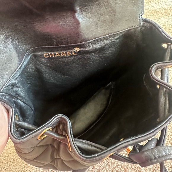 SOLD Chanel Duma Backpack Black Vintage - Picture 13 of 16